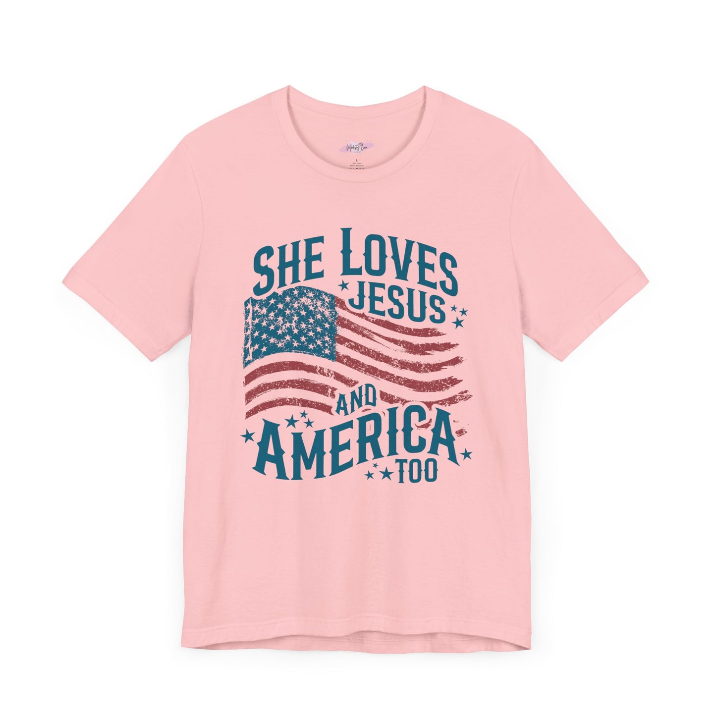 She Loves Jesus&America Too Tee