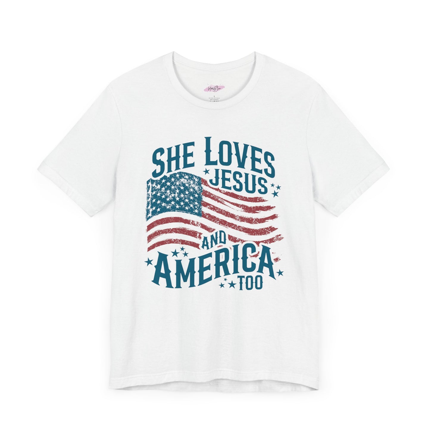 She Loves Jesus&America Too Tee